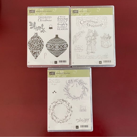 Stampin’ Up! Three sets of Christmas Stamps